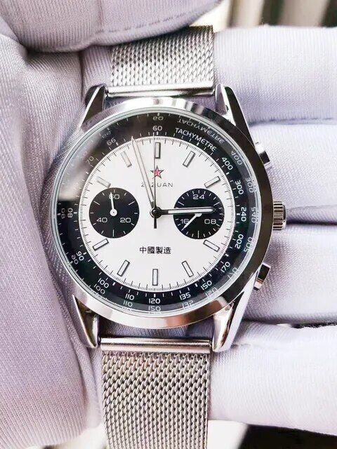 New Tough Guy Style Chronograph Personality 5-Pin Display Retro Sports Men Watch