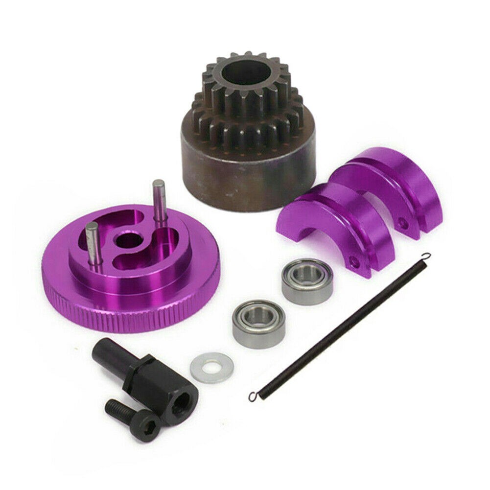 Metal 16-21T Double Gear Clutch Flywheel Bearing For HSP 94122 02023 1/10 RC n