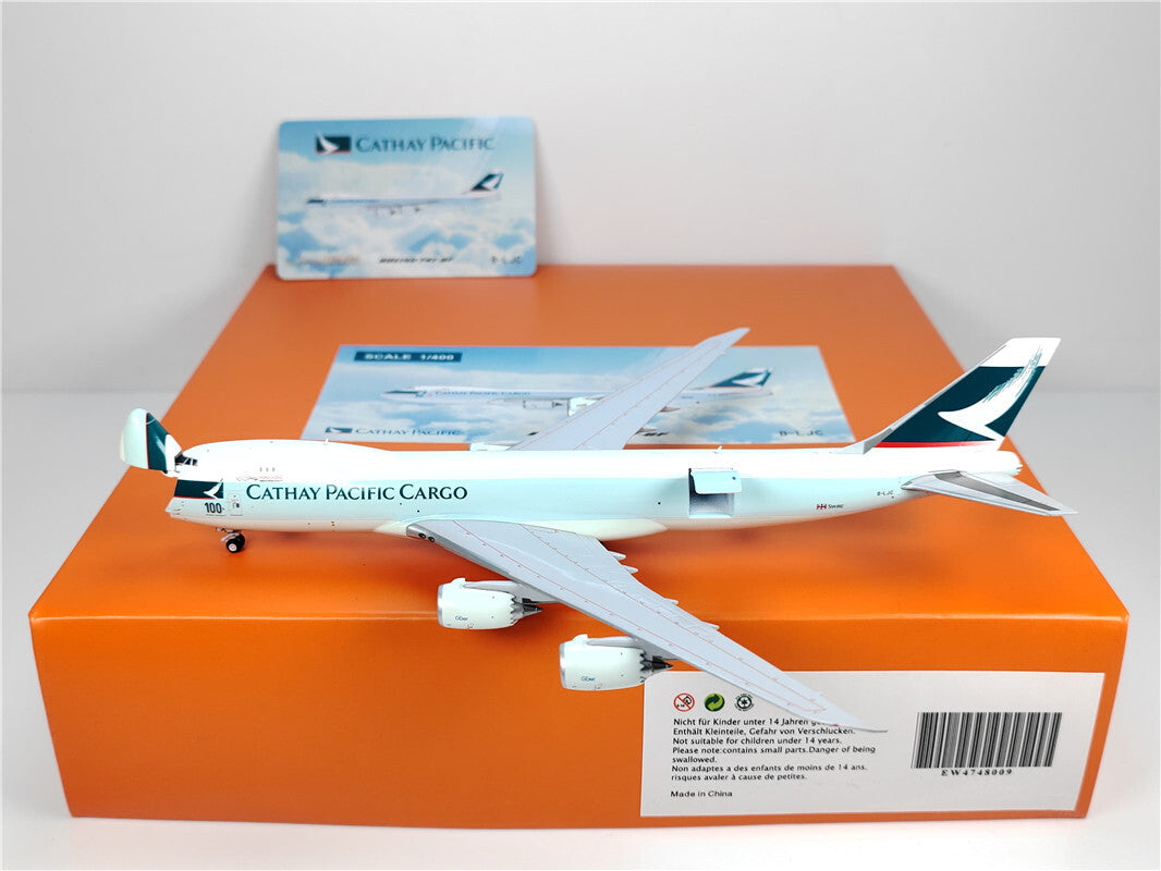 1:400 JC Wings CATHAY PACIFIC CARGO BOEING B747-8F Airplane Diecast Model