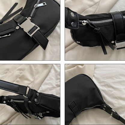 Sweet Cool Crossbody Bag Lightweight Nylon Shoulder Tote Shopping Purses Handbag