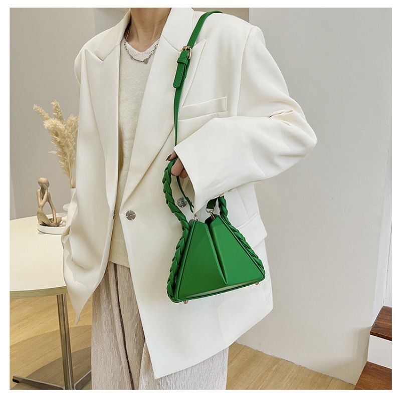 Shoulder Bag Simple Triangle Fashion Small Bag Handbag Purse Travel 16*20*7 CM