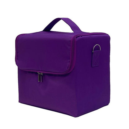 Large Make Up Bag Multi-layer Embroidery Cosmetics Storage Case Toiletry Bag 1PC