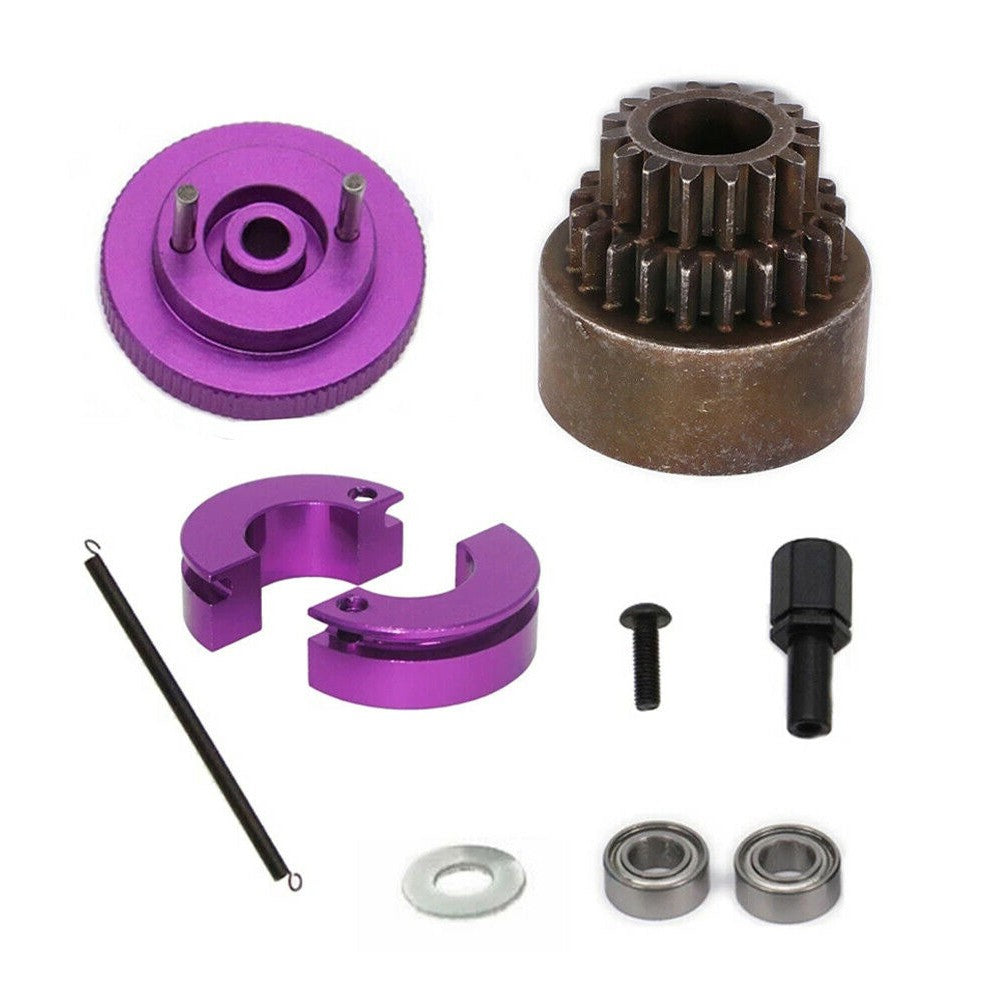 Metal 16-21T Double Gear Clutch Flywheel Bearing For HSP 94122 02023 1/10 RC n