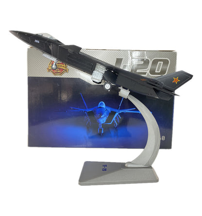 1:60 38CM Chinese J-20 Stealth Fighter Airplane Diecast Military Aircraft Model