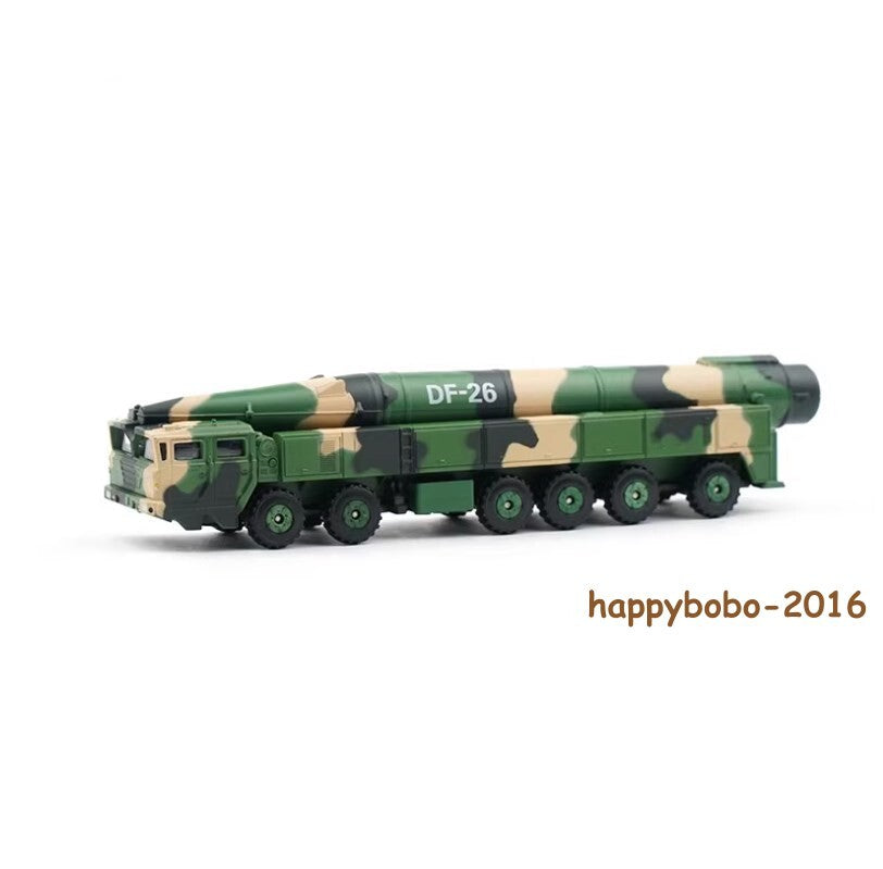 1/100 Scale Chinese DF-26 Nuclear Missile Launcher Tricolor Camouflage Model