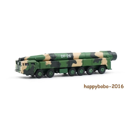 1/100 Scale Chinese DF-26 Nuclear Missile Launcher Tricolor Camouflage Model