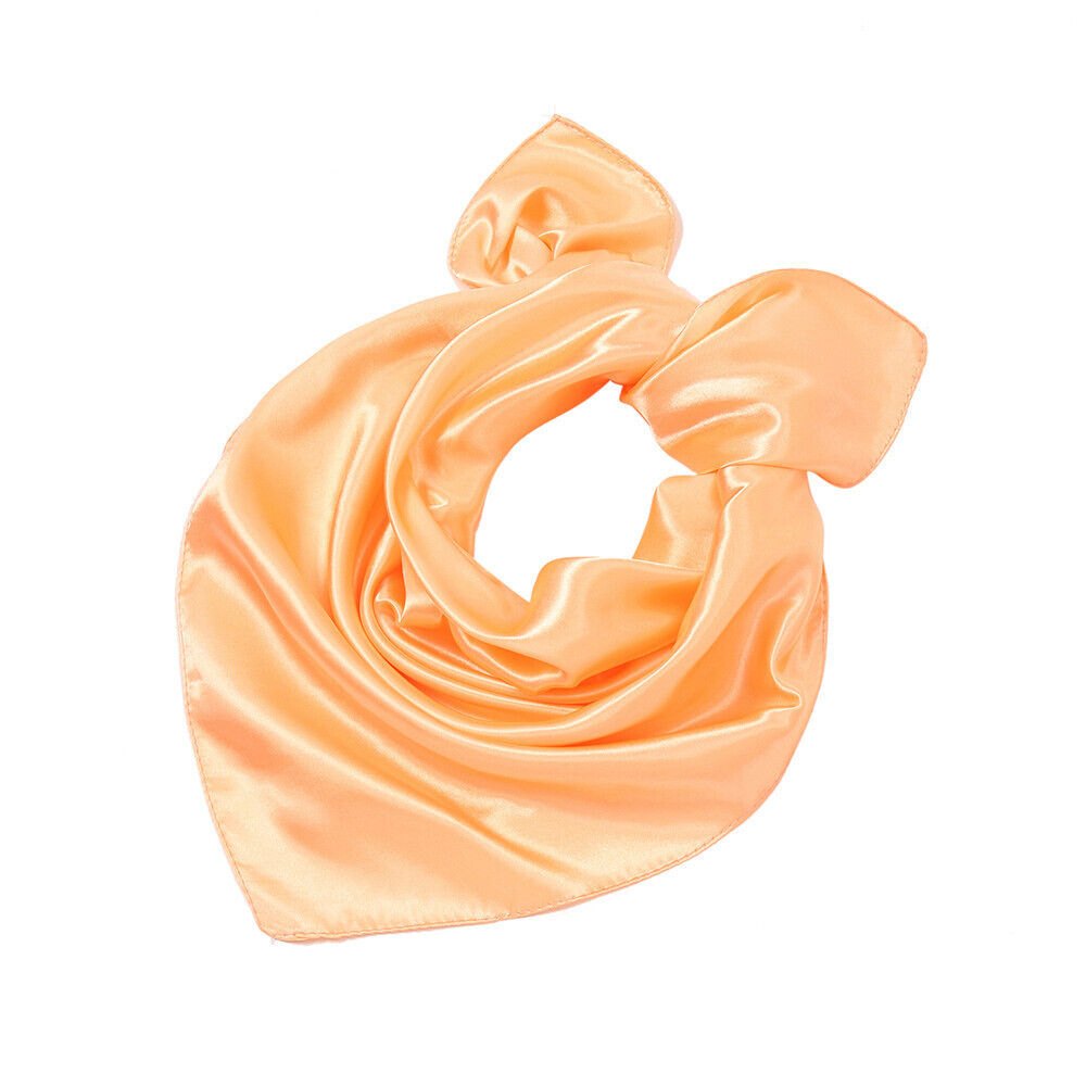 Silk Square Scarf 60cm Satin Neck Hair Tie Band Bag Ribbons Shawl Hijab 60*6