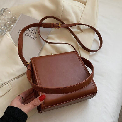 Square Tote Armpit Bag PU Leather Women's Handbag Shoulder Messenger Bag