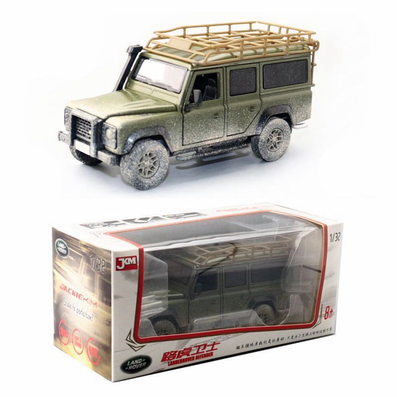 1:32 Diecast 2010 Land Rover Defender Metal Car Model Toy Door Open Sound Light