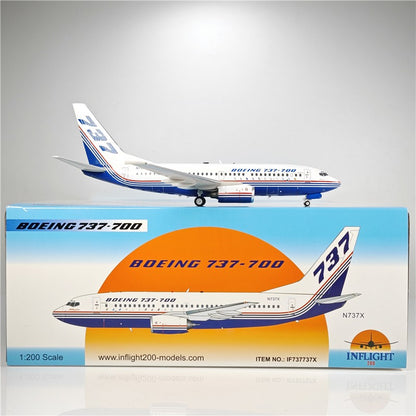 1:200 InFlight Boeing 737-700 N737X Passenger Airplane Diecast Plane Model
