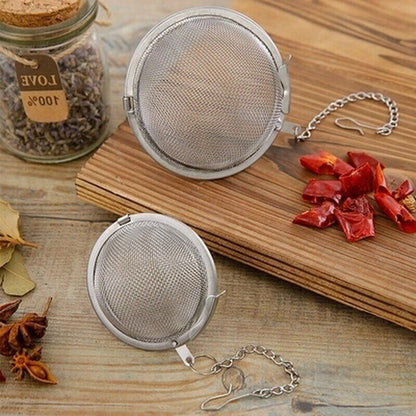 Stainless Steel Sphere Spice Tea Ball Strainer Mesh Tea Infuser Filter Tea Tools