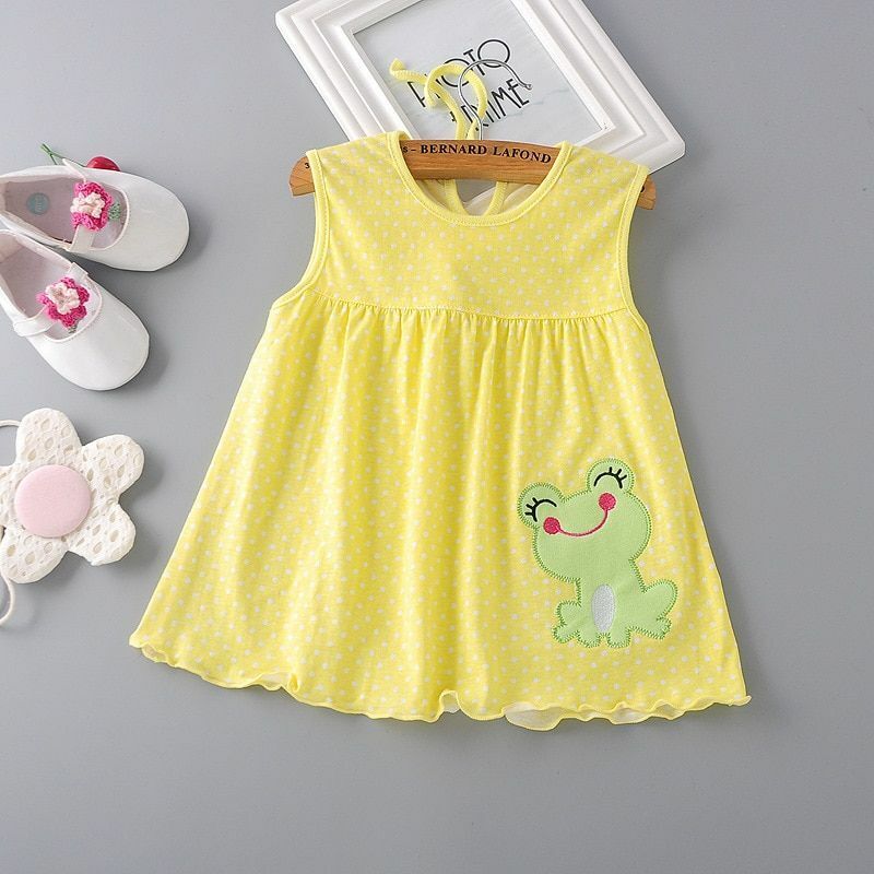 Baby Dress Girls Infantile Cotton Children's Clothes Flower Style Kids Clothing