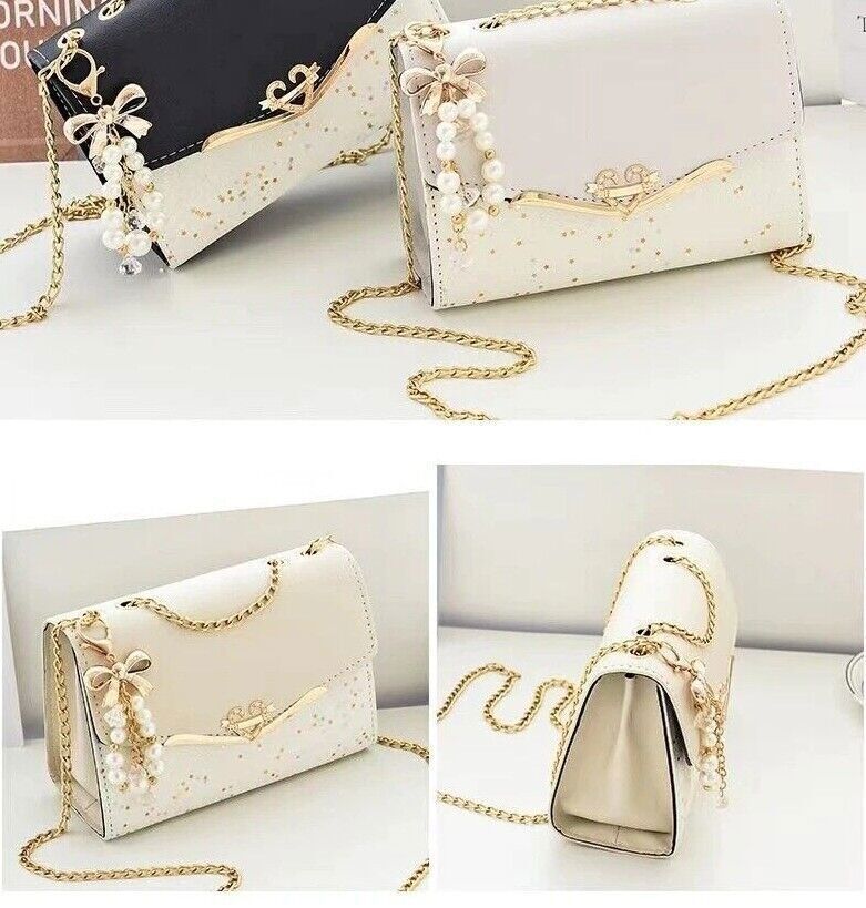 Women PU Leather Designer Crossbody Bags Fashion Shoulder Female Retro Chain Bag