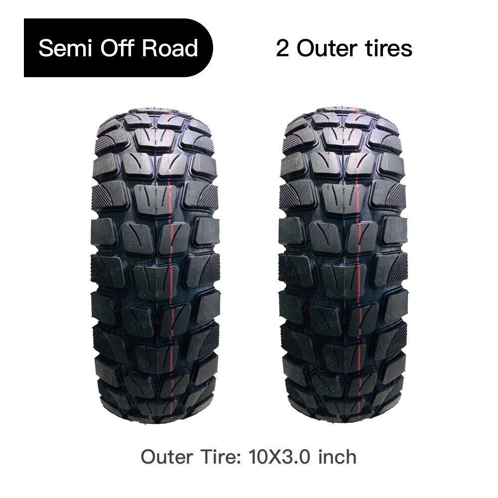 Semi Off-road Inner Outer Tire 10inch Cross-country Non-slip Electric Scooter
