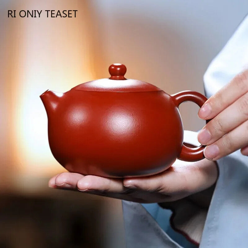 Yixing Purple Clay Teapot Famous Handmade Ball Hole Filter Xishi Tea Pot