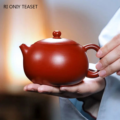 Yixing Purple Clay Teapot Famous Handmade Ball Hole Filter Xishi Tea Pot