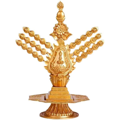 Tibetan Copper Torma Sizi Padmasambhava Duoma Buddhism Temple Decor