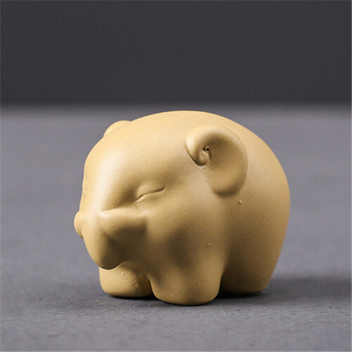 1PC Mascot Elephant Yixing Zisha Tea Pet House Warming Gift Tea Play In China