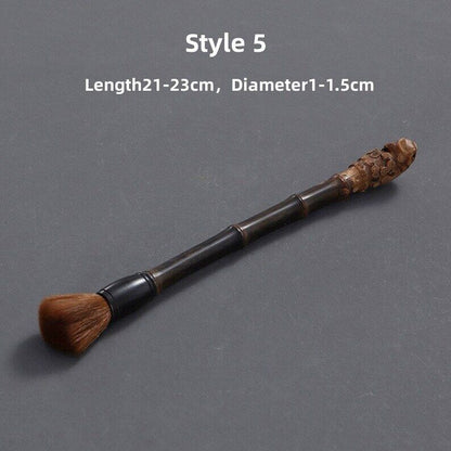 Natural Bamboo Tea Brush|Tea Accessories|Pot Brush|Tea Pet Brush