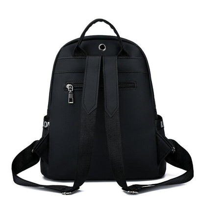 Oxford Cloth Schoolbag Solid Color Fashion Large Capacity Waterproof Bags Female