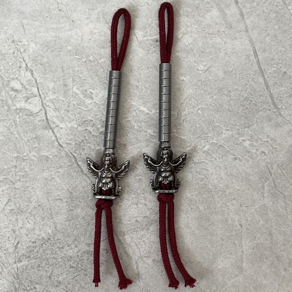 Tibetan Tiek Iron Counter Bead 4mm Barrel Side Pendant Mala Accessory Handmade