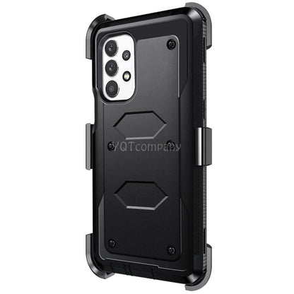 For Samsung Galaxy A32 5G Case Shockproof Rugged Clip Cover + Screen Protector