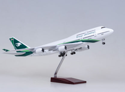 47CM 1:150 Iraqi Airways BOEING 747-400 Airplane Landing Gears Resin Model