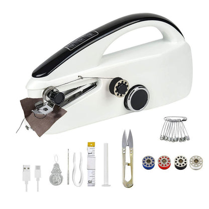 1* Plastic Sewing Machine W/Practical Sewing Kit USB/Batteries Power Supply