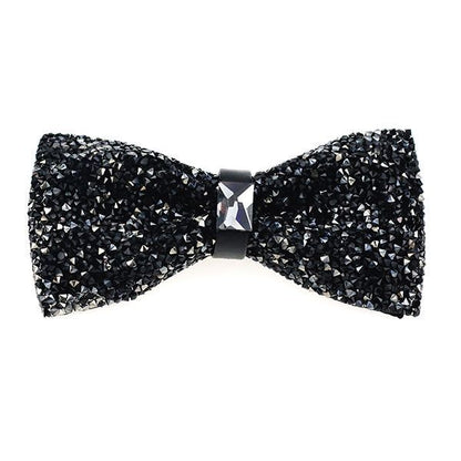 Men Bowtie Diamond Luxury Crystal Gem Tie Fashion Wedding Party Neckwear Banquet