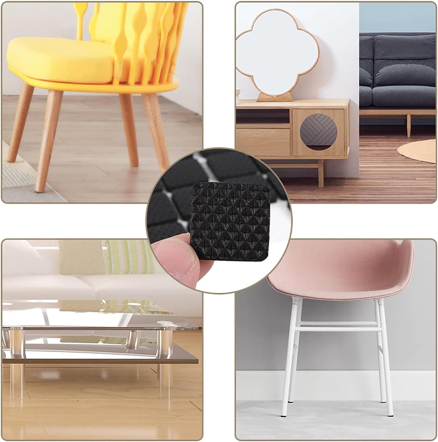 30~6000PCS Non Slip Furniture Pads Anti Skid Pad for Furniture Wear-resistant