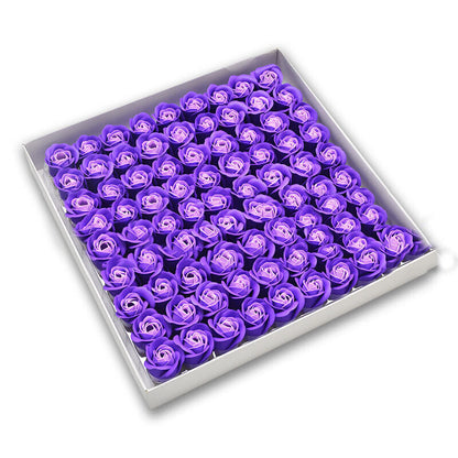 81Pcs Rose Box Flower Petal Scented Bath Soap Foot Body Bath Wedding Decoration
