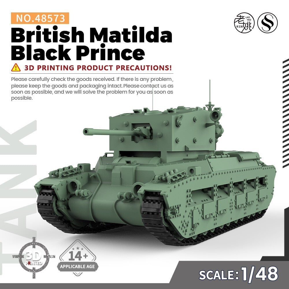 SSMODEL SS48573 1/48 Military Model Kit British Matilda Black Prince