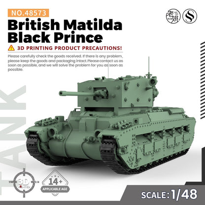 SSMODEL SS48573 1/48 Military Model Kit British Matilda Black Prince