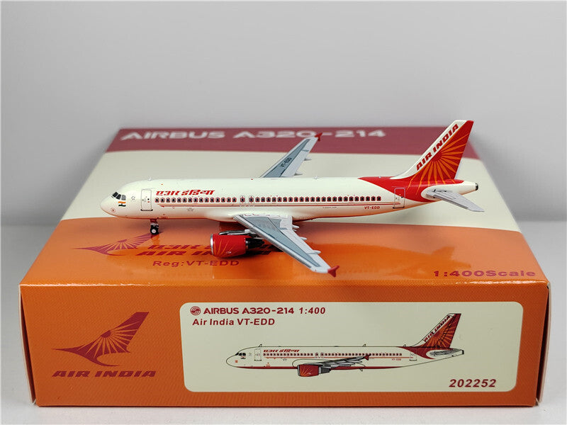 PandaModel AIR INDIA for Airbus A320 VT-EDD 1:400 Aircraft Pre-built Model