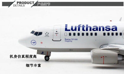 1:200 JC Wings Lufthansa BOEING 737-500 Passenger Plane Diecast Aircraft Model