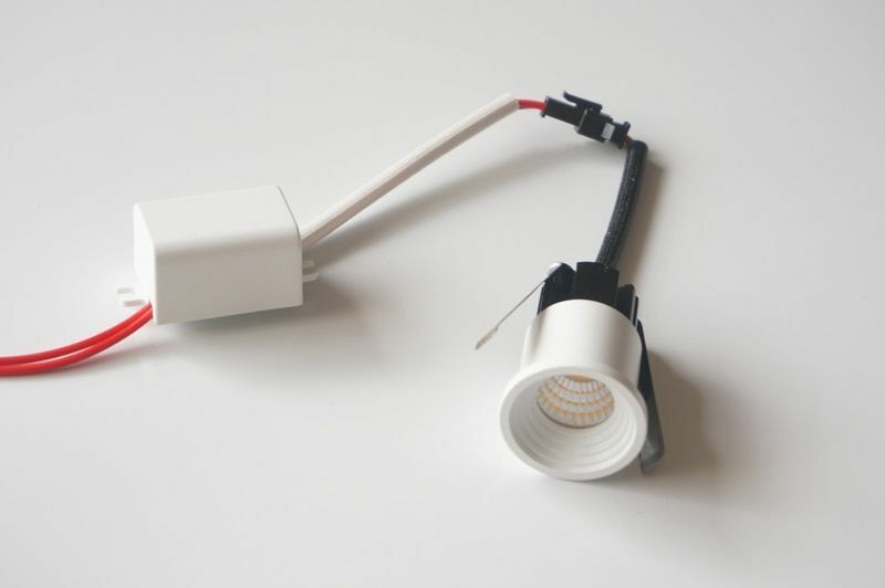 Mini LED Cabinet Light 3W 6W COB Downlight AC85V-265V Spot Lamp White Warm 28mm