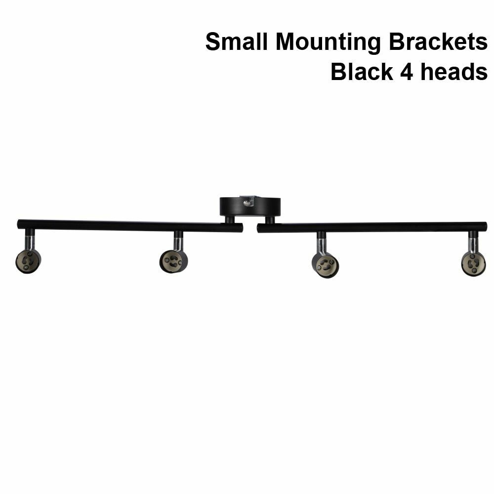 4/6 Heads Track Lighting Black Silver LED Chandeliers Light Modern Industrial 1p