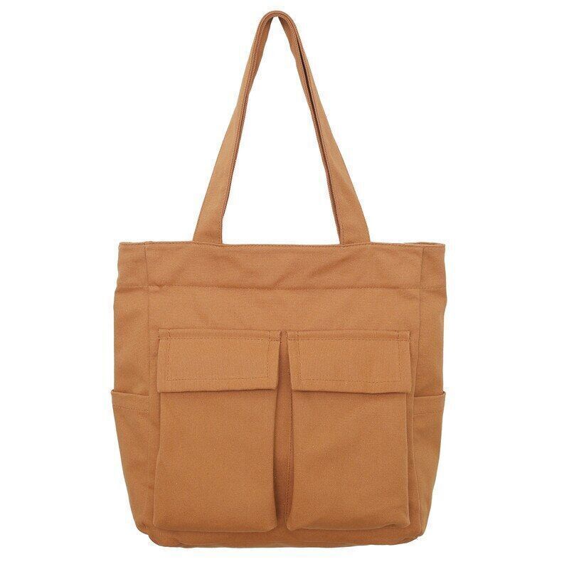 Canvas Shoulder Bags Solid Soft DenimTravel Bag Women Package