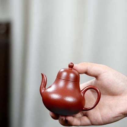 140ml Marked Tea Pot Real Yixing Zisha Dahongpao Clay Siting Handmade Pot Of Tea