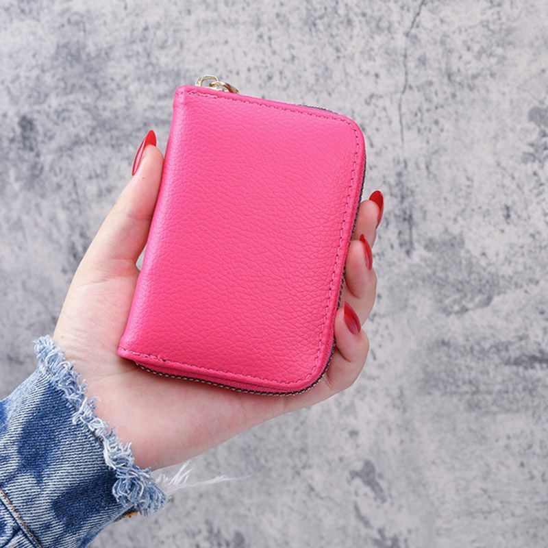 Synthetic Leather Wallet ID Credit Card Holder Wallet Small Coin Purse Money Bag