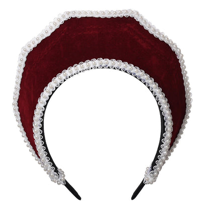 Women Cosplay Headbands Medieval Crown Headpiece Royal French Mary Queen Costume