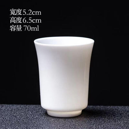 1pc Sheep Fat Jade Cabbage Tea Cup Ceramics Household Tea Tasting Cup