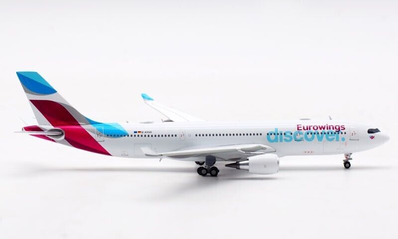 1:400 JC Wings Eurowings discover AIRBUS A330-200 Passenger Plane Diecast Model
