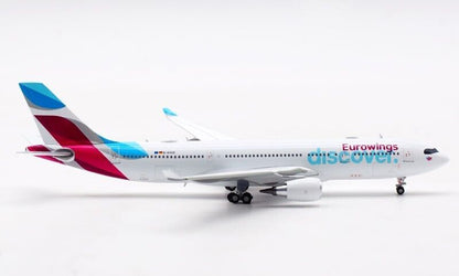 1:400 JC Wings Eurowings discover AIRBUS A330-200 Passenger Plane Diecast Model