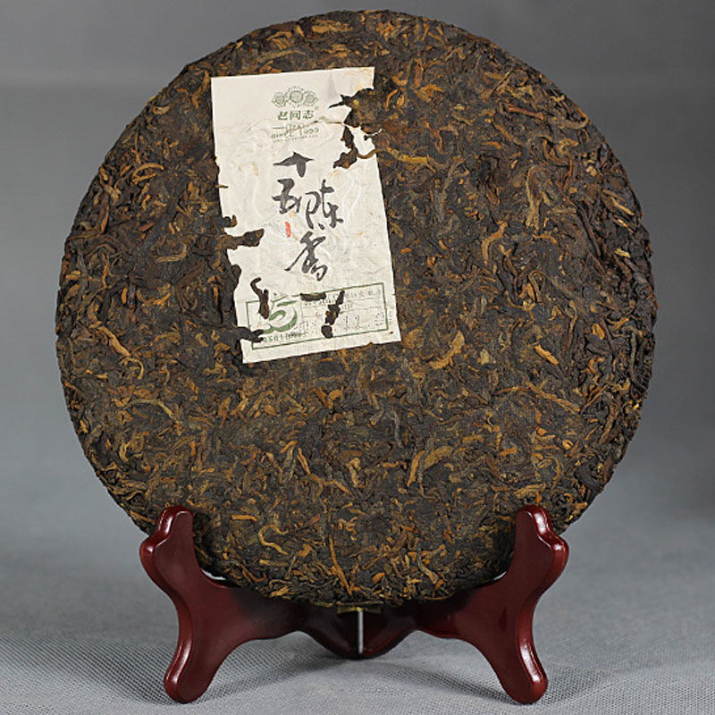 LaoTongZhi 2014 15th Anniversary Ripe Pu'er Fifteen Chen Xiang Shu Puer Tea 357g