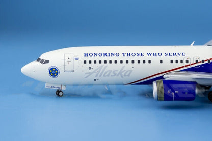 1:200 GeminiJets Alaska BOEING 737-800 Passenger Airplane Diecast Aircraft Model