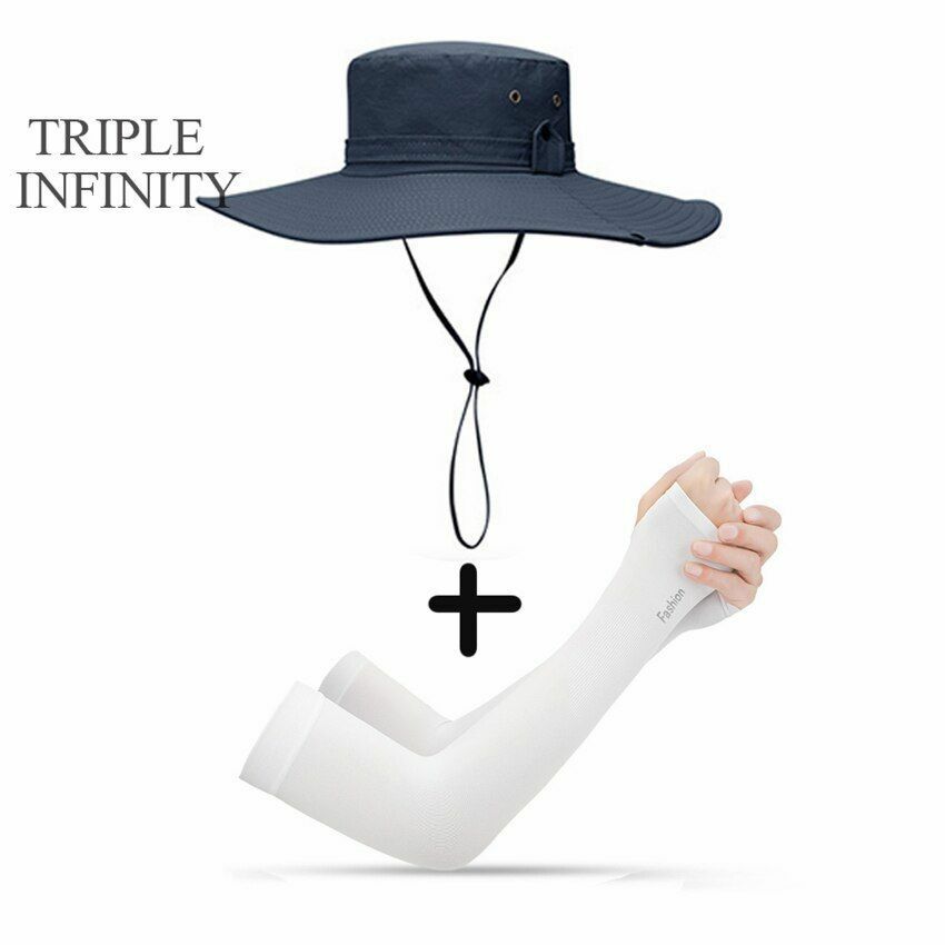 Bucket Hat Cowboy Summer Fishing Hiking Beach Waterproof Sun-proof Anti-UV Cap