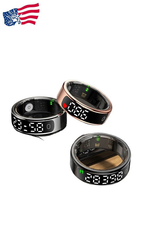 Smart ring heart rate blood oxygen exercise meter step Bluetooth camera--