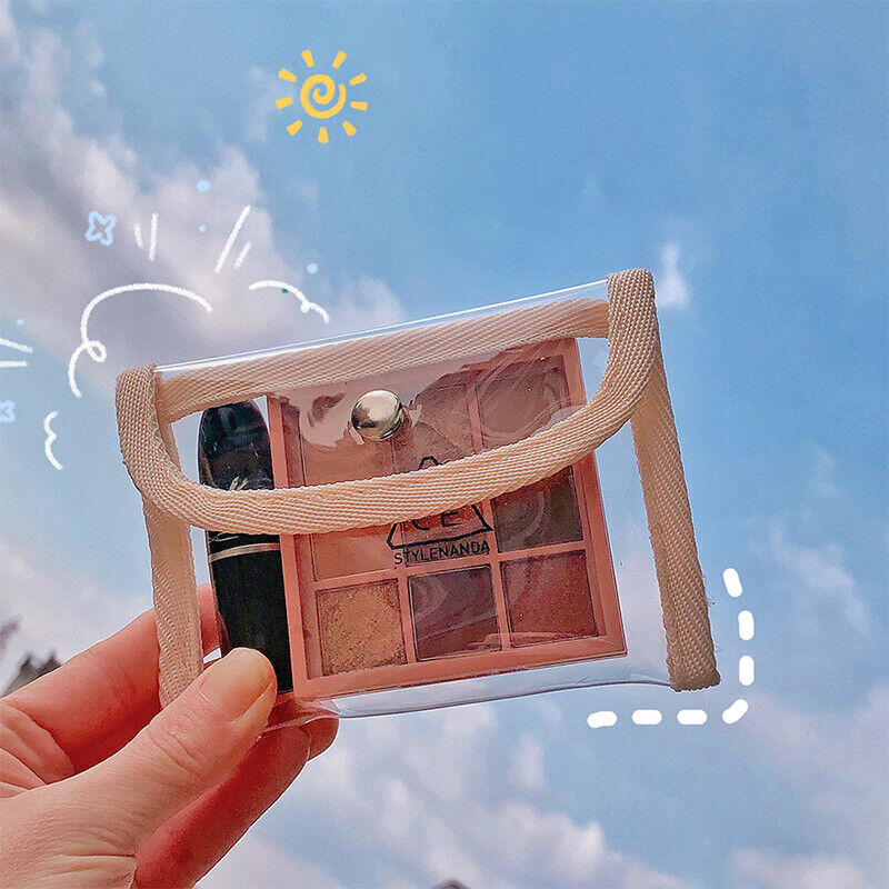 Small Transparent Coin Purse PVC Clear Mini Female Purses Women Coin Storage Bag