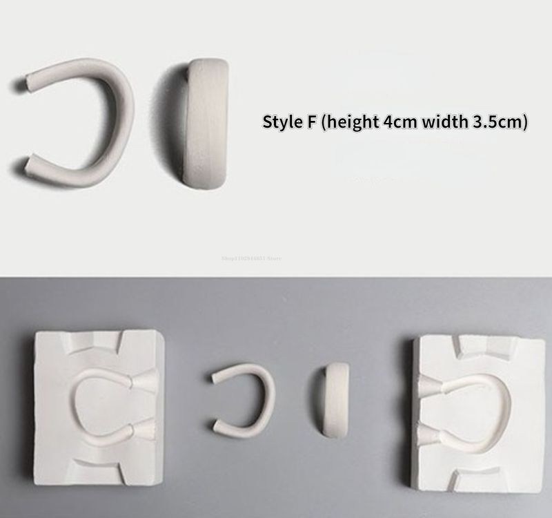 Pottery Tools Ceramic Mold Grouting Plaster DIY Teapot Water Cups Handle Molding